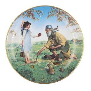 Johnny Appleseed American Folk Heroes Series Porcelain Collector's Plate Vintage